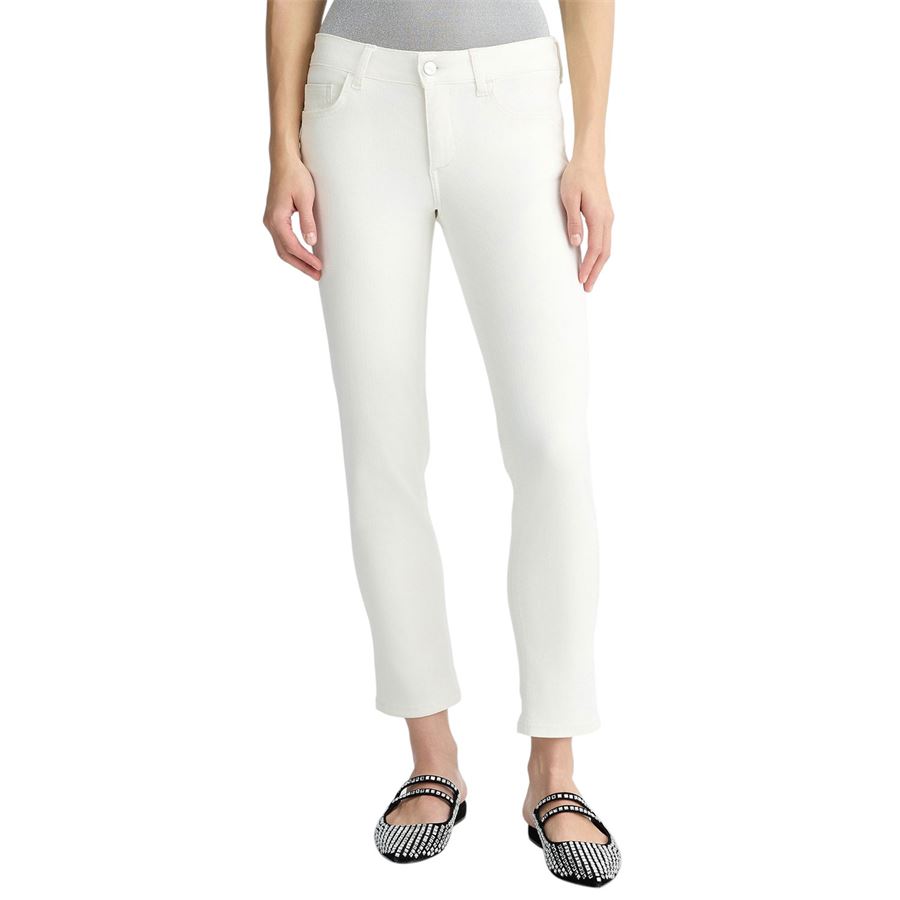 Pantaloni bianchi cropped con risvolto Liu Jo | UA5006T259410701